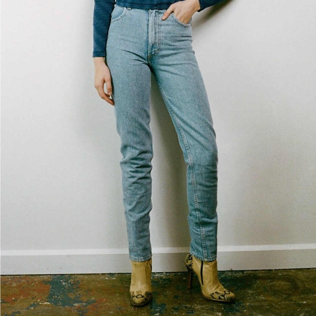 Eckhaus Latta Straight Leg Blue Jeans